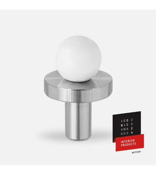 Botón de mueble en latón POLA WHITE tirador de diseño