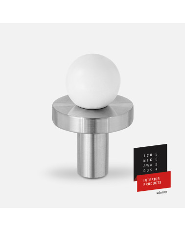 Botón de mueble en latón POLA WHITE tirador de diseño