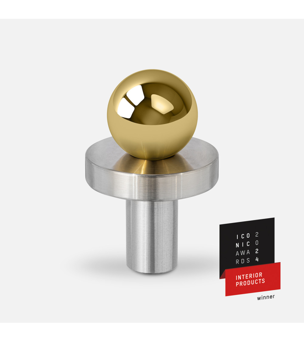 Botón de mueble oro pulido/cromo pulido POLA tirador de diseño