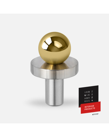 Botón de mueble oro pulido/cromo pulido POLA tirador de diseño