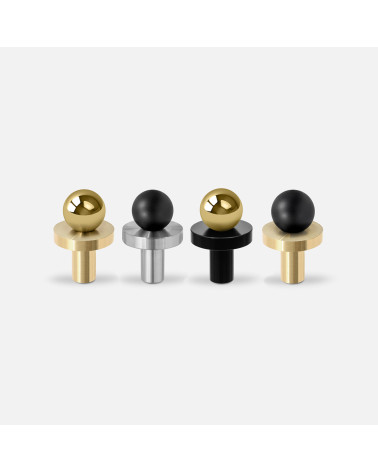 Botón de mueble oro pulido/cromo pulido POLA tirador de diseño alineado horizontalmente