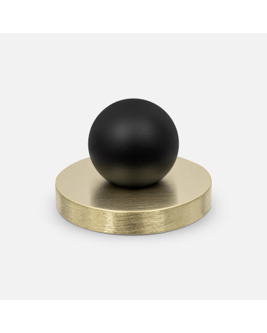 Botón de mueble oro mate/negro MONA tirador de diseño