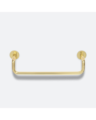 Tirador de mueble en latón AVA tirador de diseño talla mediana vista frontal