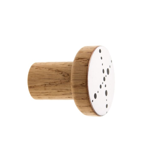 Perchero de pared esmaltado Alfabeto