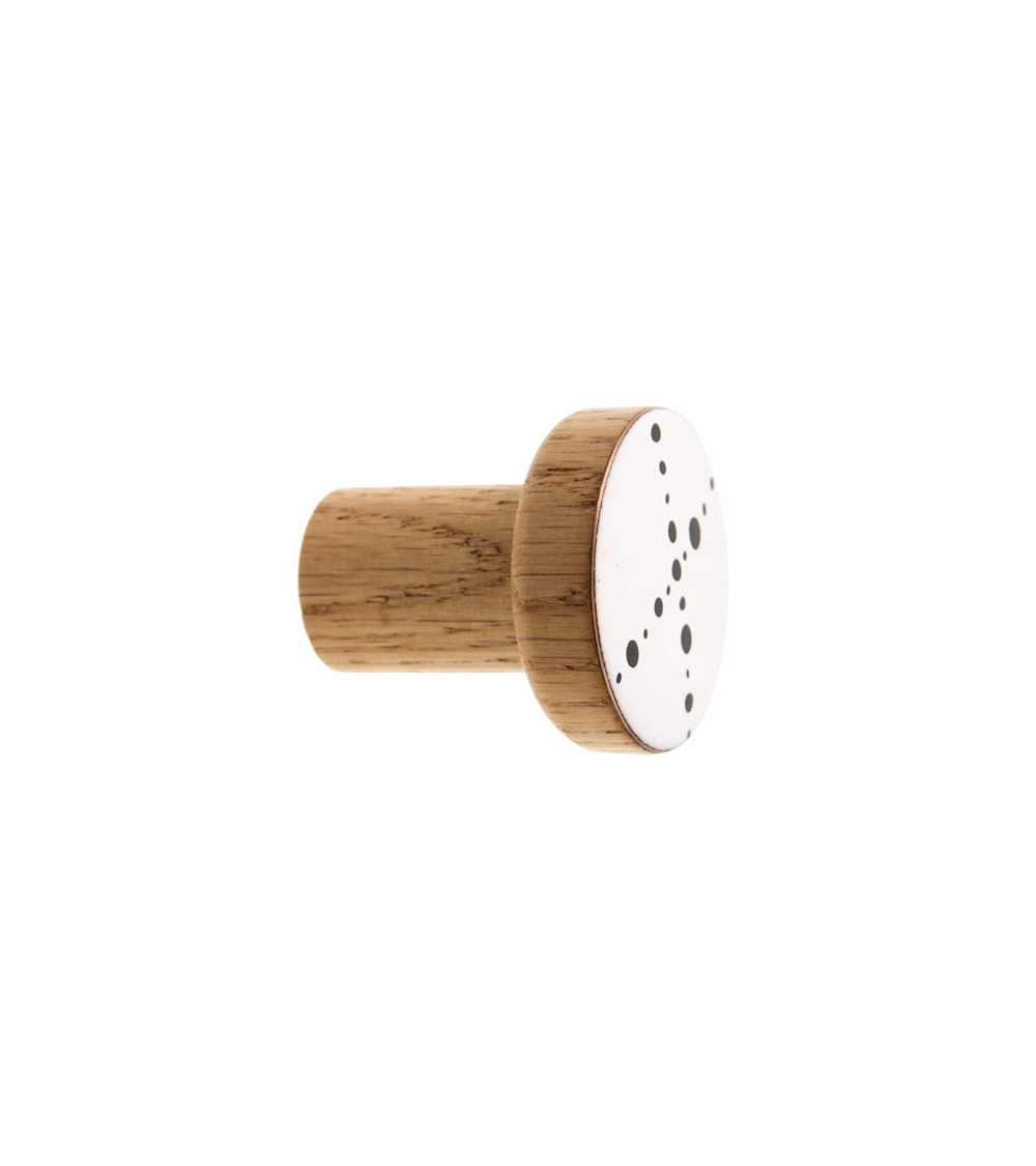 Perchero de pared esmaltado Alfabeto