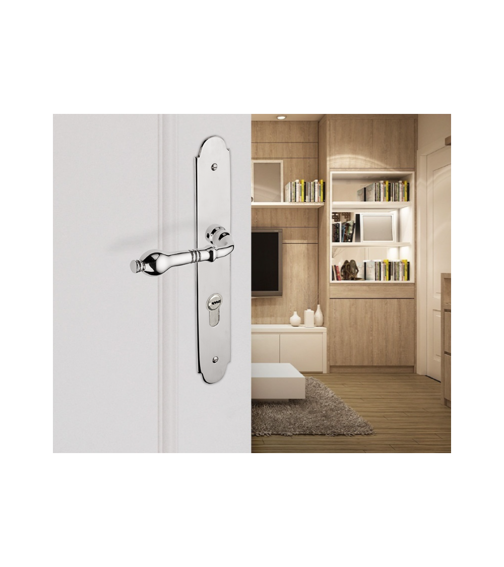 Manilla de puerta retro en latón Antoinette/P90 - MADE IN FRANCE