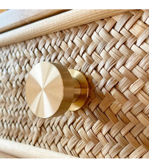 Botón de mueble en latón 01 tirador de diseño