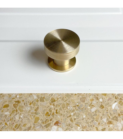 Botón de mueble en latón 01 tirador de diseño