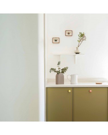 Tirador de mueble en madera de haya amarilla - tirador de diseño