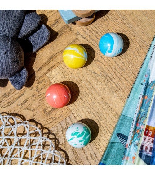 Tirador de mueble en madera de haya amarilla - tirador de diseño