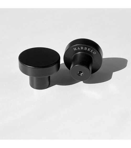 Tirador de mueble negro en acero inoxidable tirador de diseño
