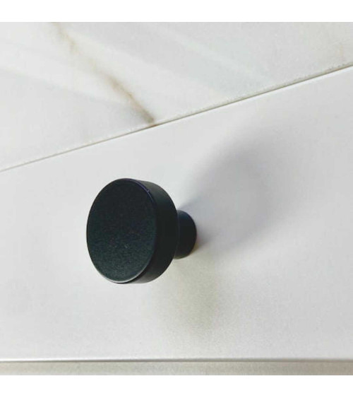 Tirador de mueble negro en acero inoxidable tirador de diseño