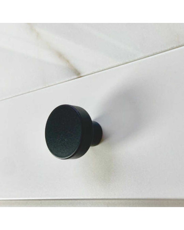 Tirador de mueble negro en acero inoxidable tirador de diseño