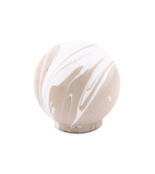 Botón de mueble de madera de haya gris, tirador de diseño