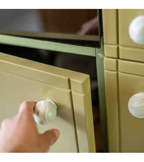 Botón de mueble de madera de haya Mistel, tirador de diseño