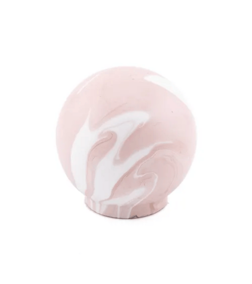 Botón de mueble de madera de haya rosa taupe, tirador de diseño