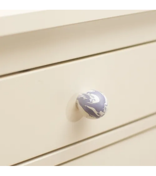 Botón de mueble de madera de haya lavanda, tirador de diseño