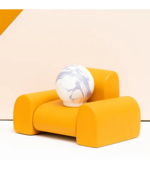 Botón de mueble de madera de haya lavanda, tirador de diseño