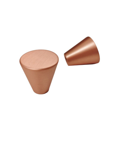 Botón de mueble cobre AMBIENT presentado sobre fondo blanco