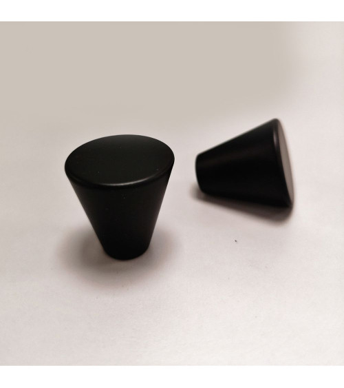 Botón de mueble negro AMBIENT tirador de diseño