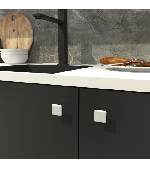 Tirador de mueble blanco NOX diseño