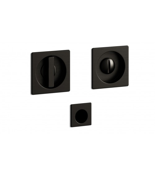 Tirador de puerta grafito empotrado con la cerradura, para puerta corredera, MANDELLI 1108TN/S - tirador de diseño