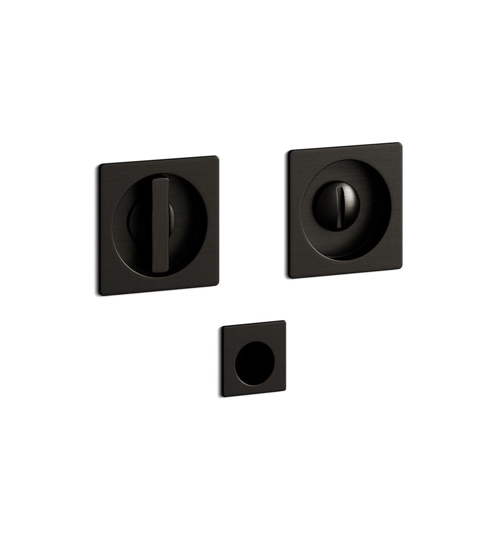 Tirador de puerta grafito empotrado con la cerradura, para puerta corredera, MANDELLI 1108TN/S - tirador de diseño