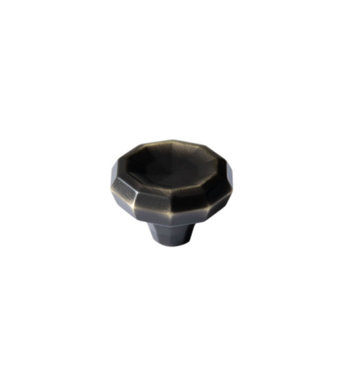 Botón de mueble bicolor bronce y latón CAMPANA tirador de diseño
