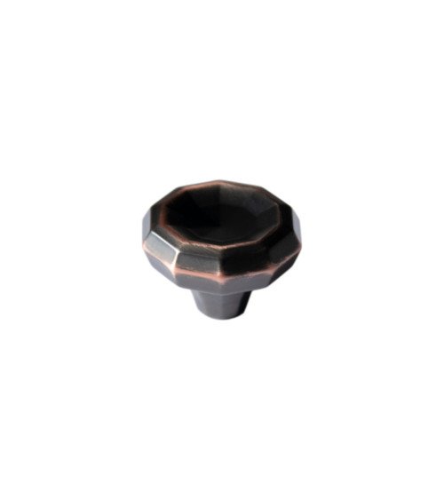 Botón de mueble bicolor bronce y cobre CAMPANA tirador de diseño