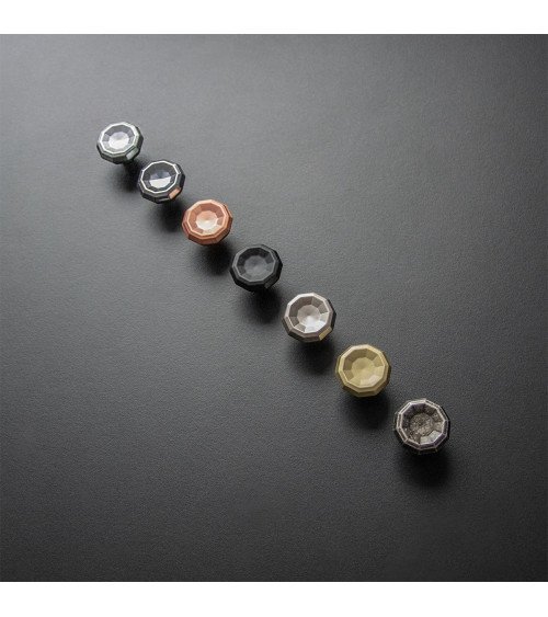 Botón de mueble bicolor bronce y cobre CAMPANA tirador de diseño