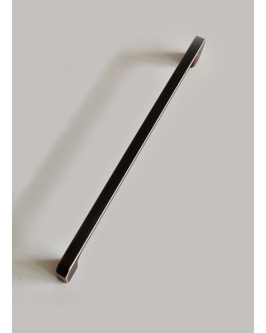 Tirador de mueble pátina sobre cobre CAMPANA diseño decorativo vista desde arriba