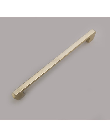 Tirador de mueble dorado pulido CAMPANA diseño decorativo vista desde arriba