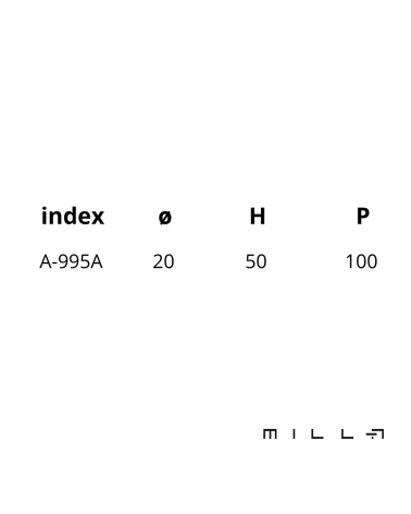 Botón de mueble CARTAGENA con dimensiones
