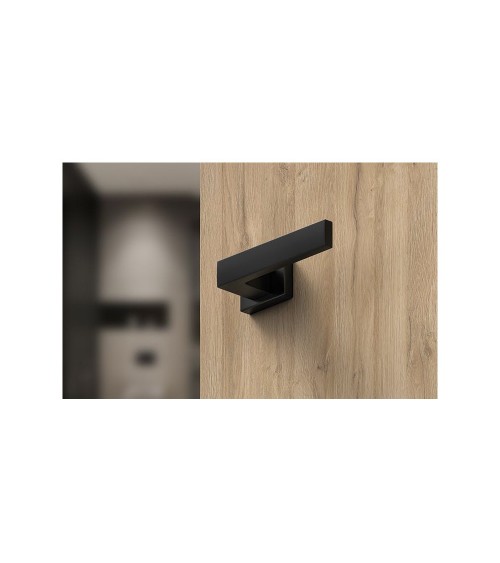 Tirador de puerta negra Focus diseño
