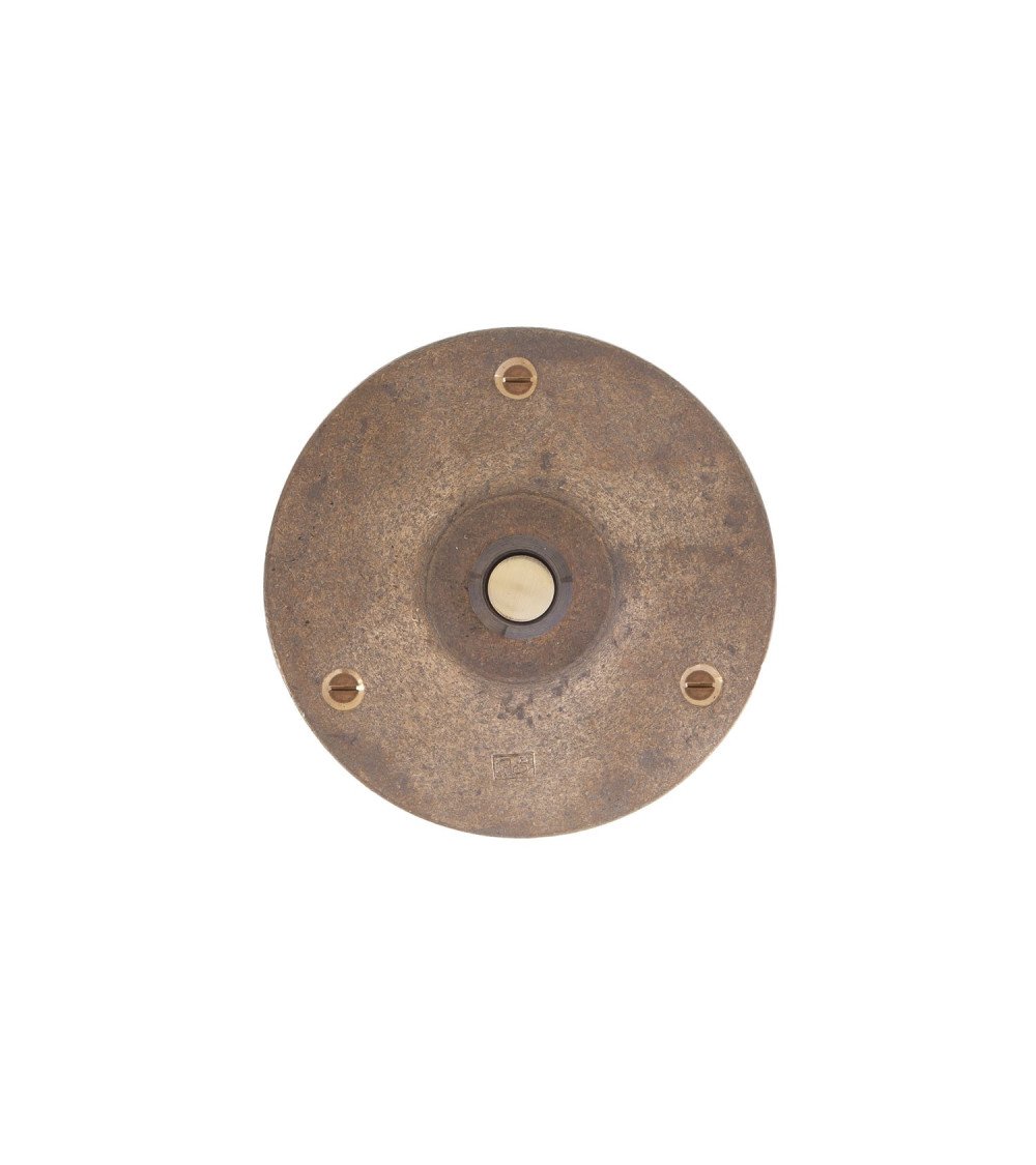 Timbre redondo Dauby Pure en bronce - botón de timbre 90RO
