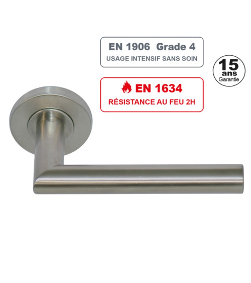 Manivela de puerta ALTESSE en acero inoxidable 304 Grado 4 resistente al fuego