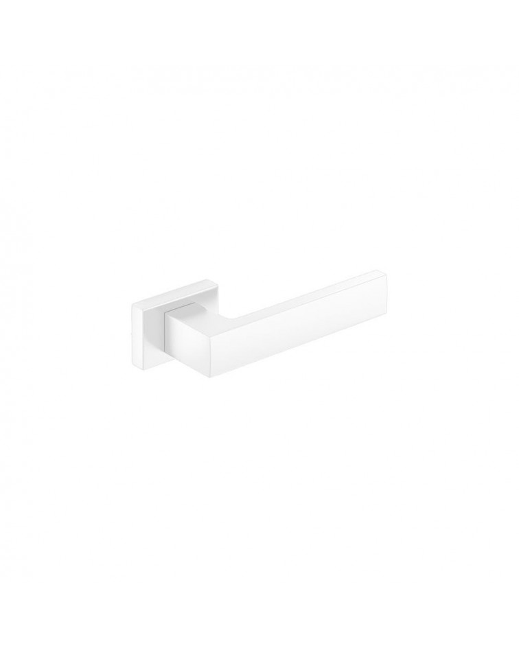Tirador de puerta blanca Focus diseño vista superior inclinada