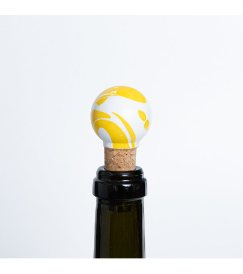 Botón de mueble de madera de haya amarilla tirador de diseño