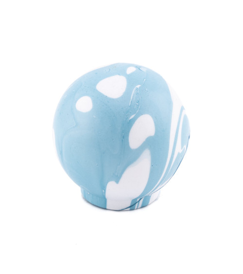 Botón de mueble en madera de haya Gris Azul Ebru