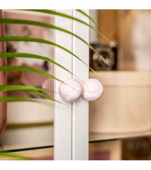 Botón de mueble de madera de haya Lila Ebru