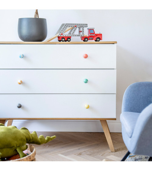 Botón de mueble de madera de haya El paraíso de las calabazas Ebru