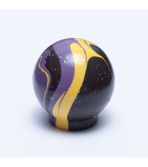 Botón de mueble de madera de haya Violet Lune Ebru
