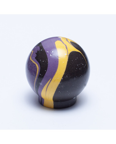 Botón de mueble de madera de haya Violet Lune Ebru