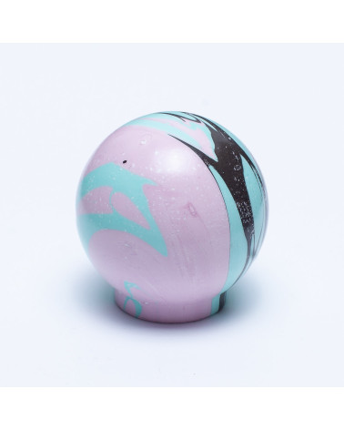 Botón de mueble de madera de haya Funky Negro Ebru