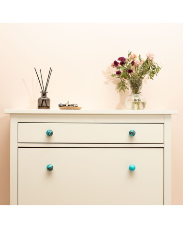 Botón de mueble de madera de haya Lily se escapa Ebru