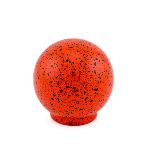 Pomo de mueble en madera de haya rojo y negro Mezcla