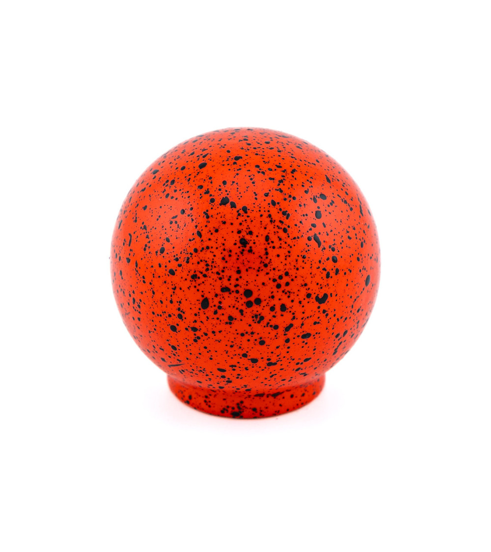 Pomo de mueble en madera de haya rojo y negro Mezcla