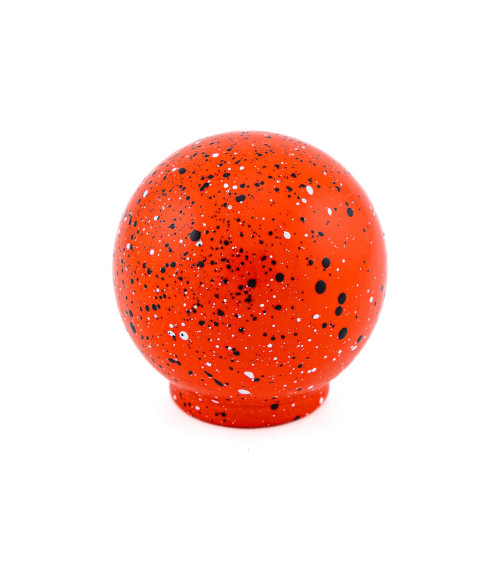 Pomo de mueble en madera de haya rojo negro y blanco Mezcla
