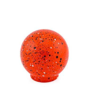 Pomo de mueble en madera de haya rojo negro y blanco Mezcla
