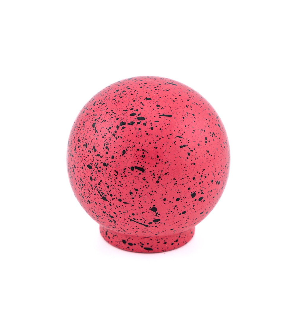 Pomo de mueble en madera de haya rosa oscuro y negro Mezcla